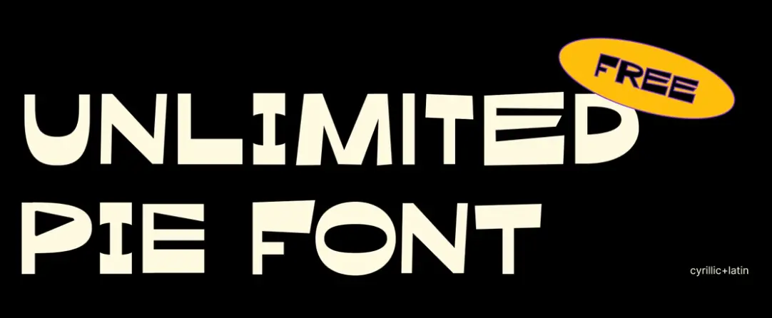 Unlimited Pie free font